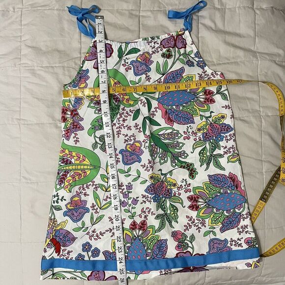 Hanna Andersson Pillowcase Dress Floral Girls 120 cm US 6 Multicolor Pre… - Picture 4 of 7